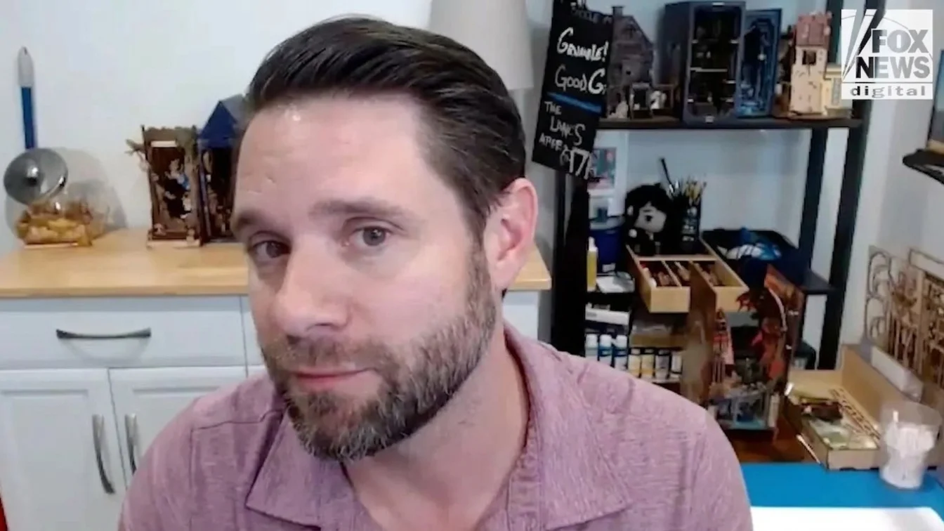 Actor Danny Pintauro speaks to the camera in a video clip from Fox News.