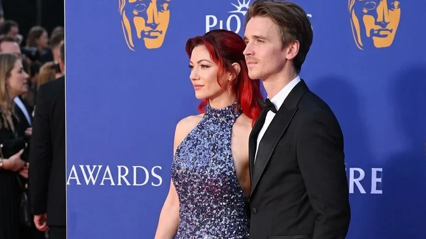 Dianne Buswell and Joe Sugg attend the 2025 BAFTA Television Awards with P&O Cruises at The Royal Festival Hall on May 11, 2025 in London, England