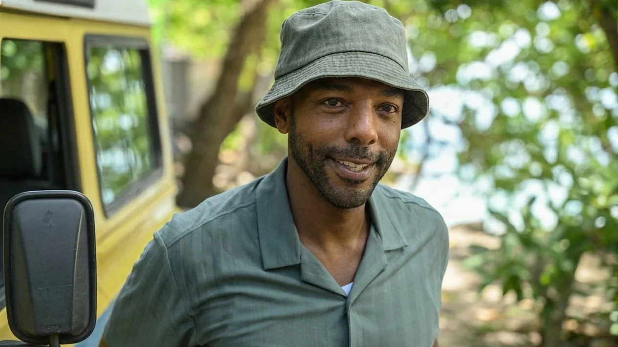 Don Gilet during an episode of Death is Paradise