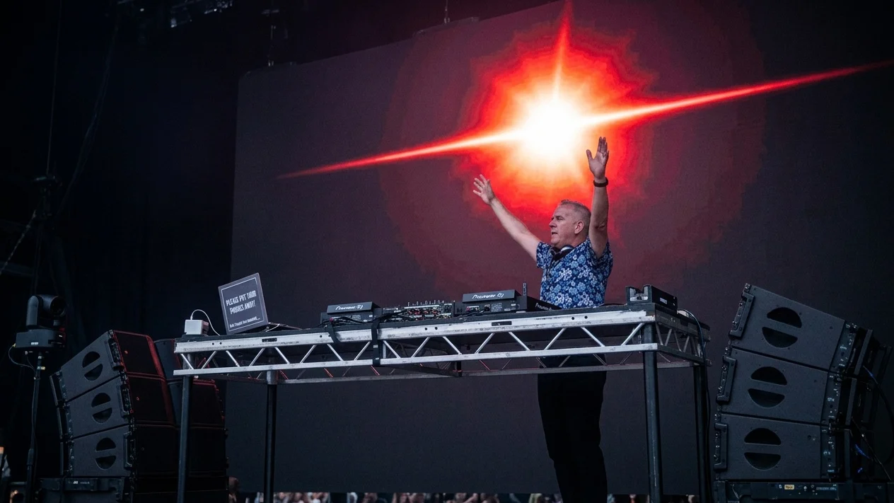 Fatboy Slim dezvaluie ce il ingrozea la concertele fara alcool. Fiul sau de 25 de ani se face DJ