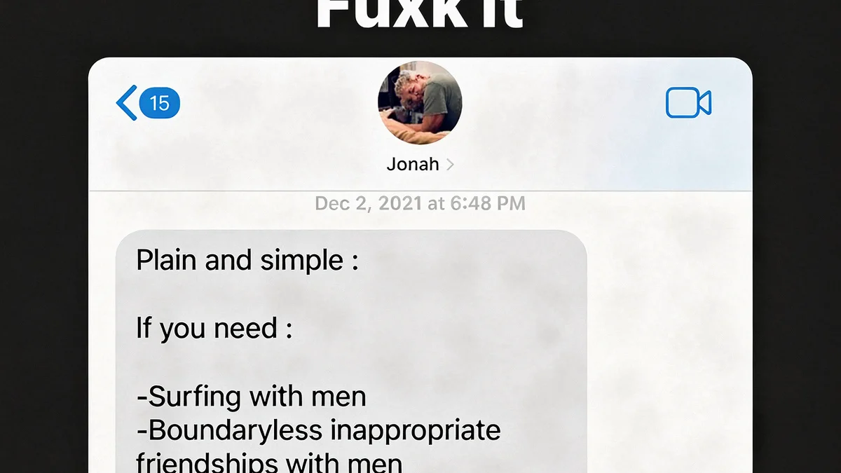 A screenshot of text messages between Jonah Hill and his ex-girlfriend Sarah Brady
