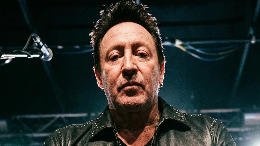 Julian Lennon in all black