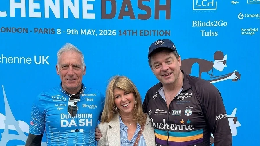 L-R:  Serge Kogan, Kate Garraway, Liam Halligan
