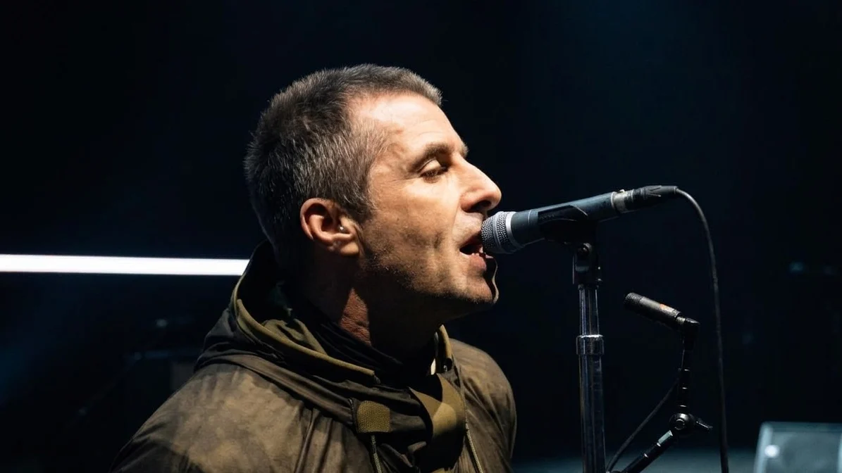 Liam Gallagher performs during the opening night of Oasis Live '25 Tour at Principality Stadium on July 04, 2025