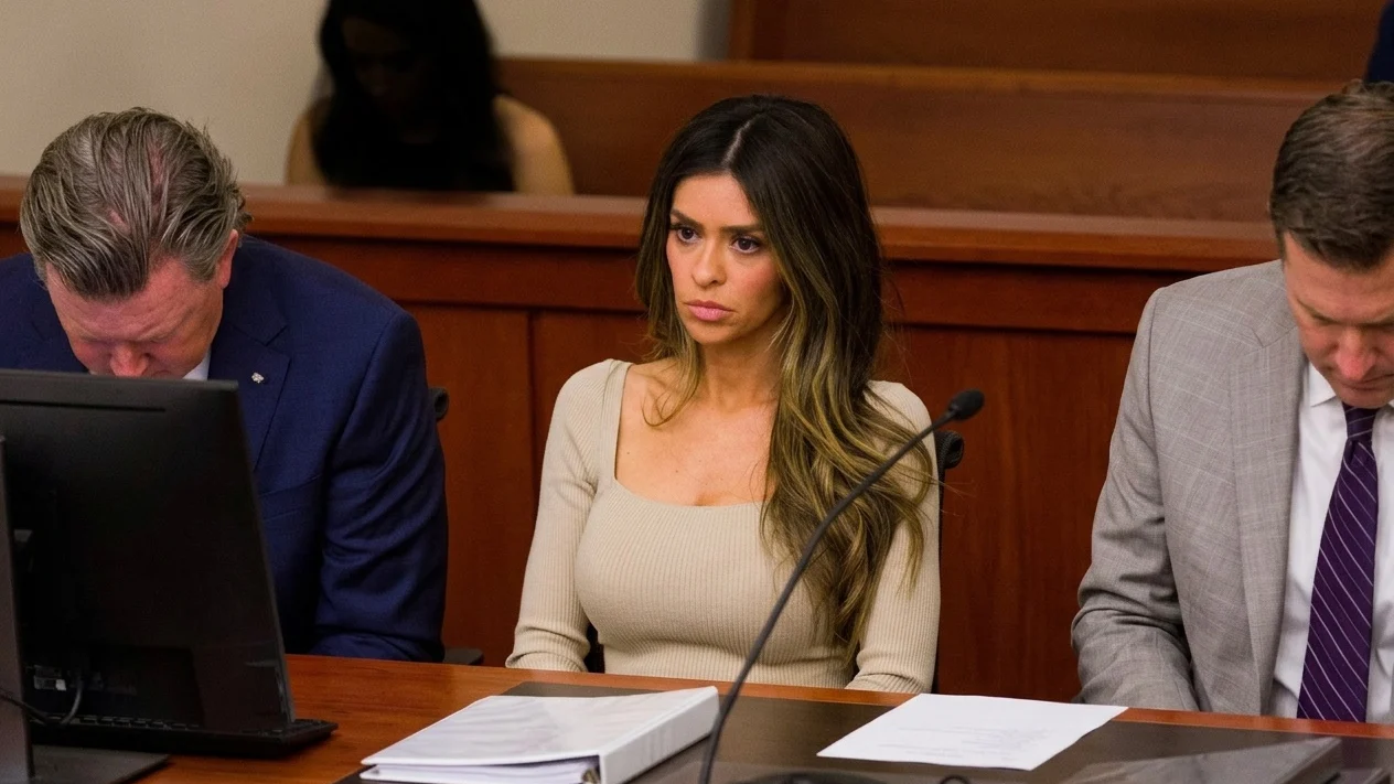 Taylor Frankie Paul appearing in court for a hearing.