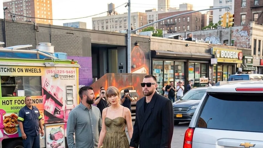 Taylor Swift and Travis Kelce were seen heading to a private event in Brooklyn, New York