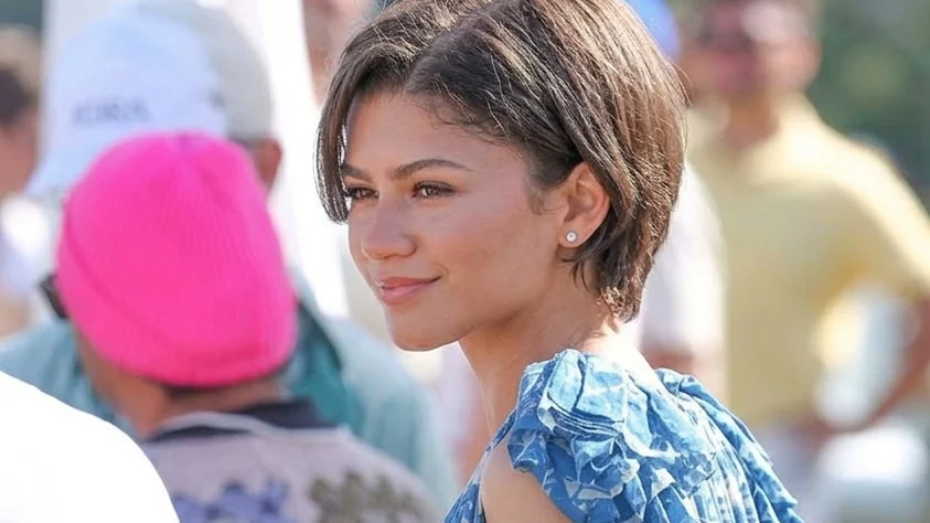 Zendaya came out to support Tom's padel match
