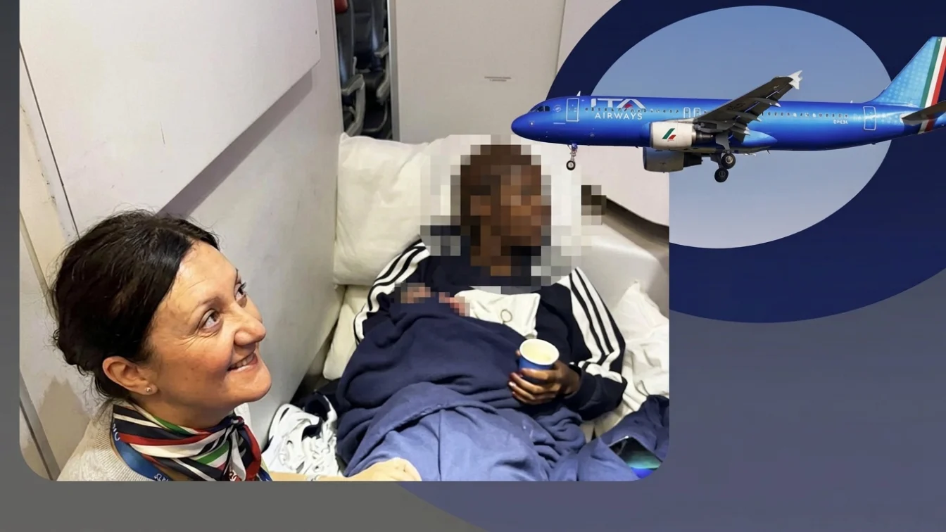 Surpriza uriasa pe ruta Dakar Roma. Femeia a intrat in travaliu la o ora de la decolare