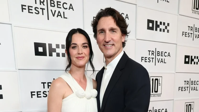 Justin Trudeau and Katy Perry at the Tribeca Festival