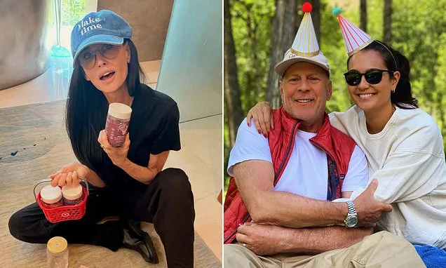 Bruce Willis, 71 de ani, apare într-un clip rar la ziua Emmei. Demi Moore i s-a alăturat public
