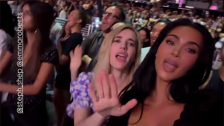 Kim Kardashian a aprins internetul la concertul Arianei Grande. Pete Davidson leagă din nou povestea