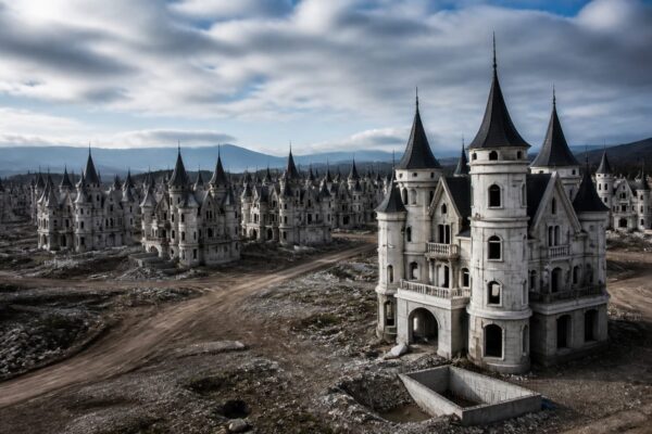 Burj Al Babas, un oraș-fantomă cu 587 de castele abandonate