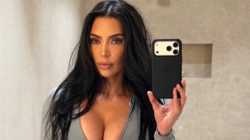 Kim Kardashian a reaprins Instagramul într-o lenjerie roz