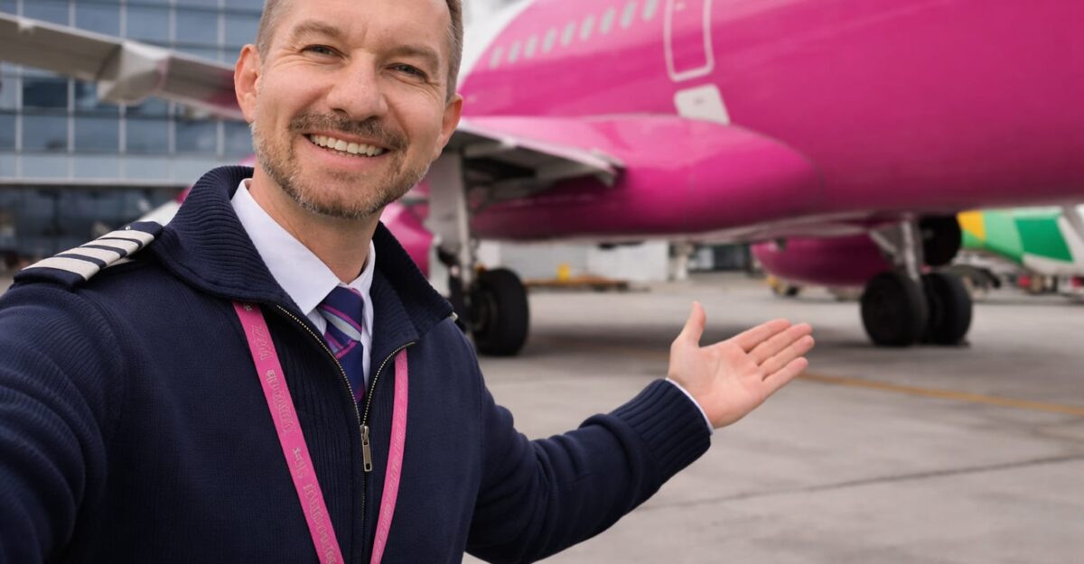 Mihai Sturzu are 13 ani în aviație. Cum explică un comandant Wizz Air ce se întâmplă când apar furtunile