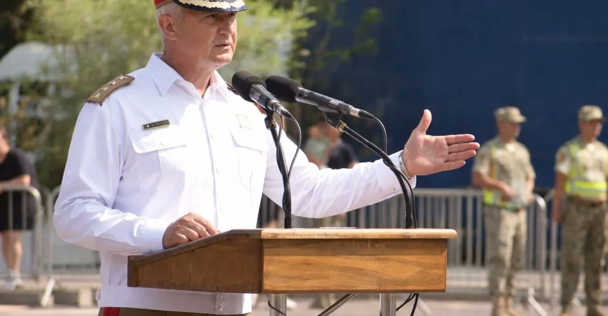 Un militar din Brigada 30 Gardă a fost la un pas să leșine la o ceremonie