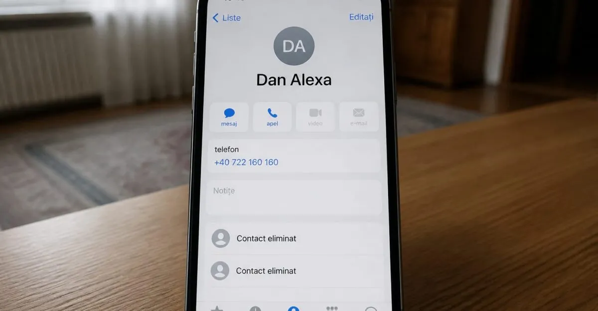Andreea Popescu ține încă în telefon numărul lui Dan Alexa, după ce i-a șters pe Liviu Vârciu și Mihai Bendeac