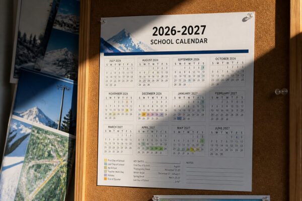 Când îți iei liber dacă ai copil la școală în 2027 și unde cade vacanța de schi