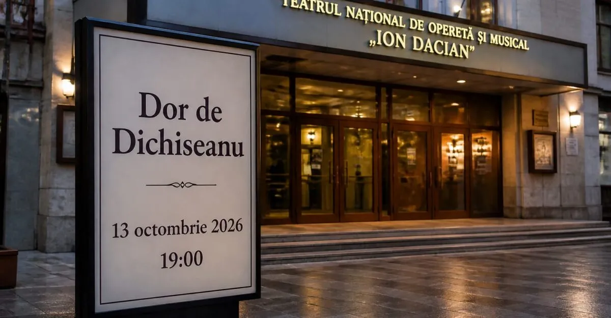 Pe 13 octombrie 2026, Ioana Dichiseanu prezintă „Dor de Dichiseanu”. Cine urcă pe scenă la București
